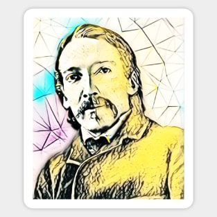 Robert Louis Stevenson Portrait | Robert Louis Stevenson Artwork 3 Sticker